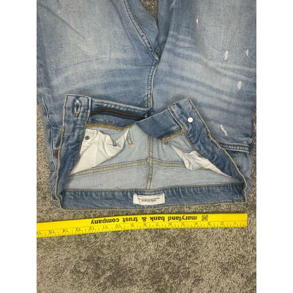 Zara Woman Size 2 Premium Denim Collection Distressed Holes - Picture 4 of 9